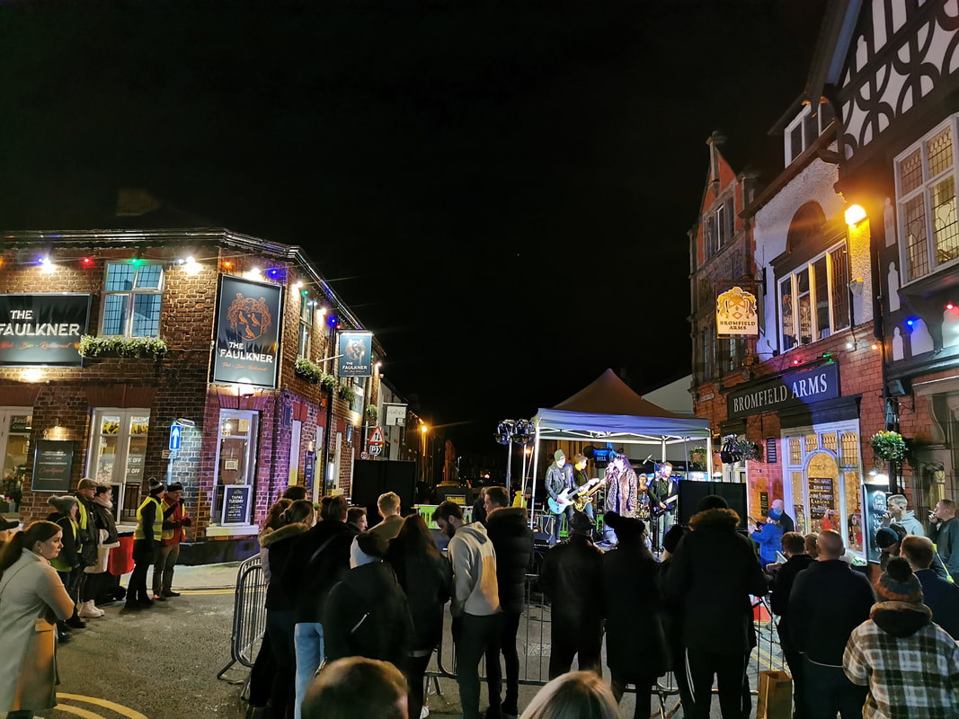 Small Stage, Christmas Stage, Light Switch On Company, Hoole Chester, Christmas Lighting, Xmas Lights