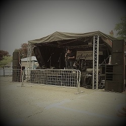 Outdoor stage hire wrexham, Trevor arms, Marfest, Stage, Festival, Mini Fesitval Stage, Ray Lewis Drifters, Marford, Gresford, Rossett, River Alyn, Wrescam