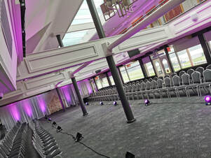 Uplights Chester Racecourse Fashion Show Catwalk Fayre Stage